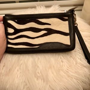 Harley Davidson Calf hair wristlet